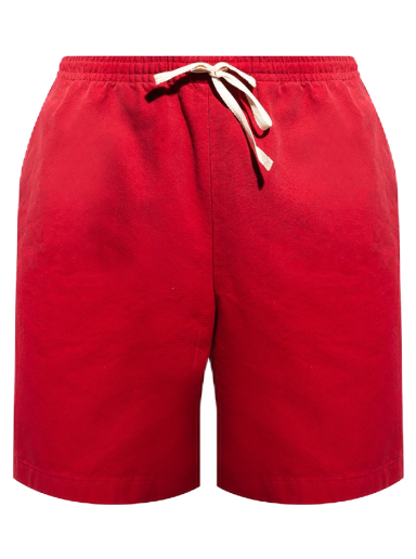 Shorts Gucci Ciel de Nuit Animal Taped Cotton Shorts Rød | 659825 ZAGP4 6529