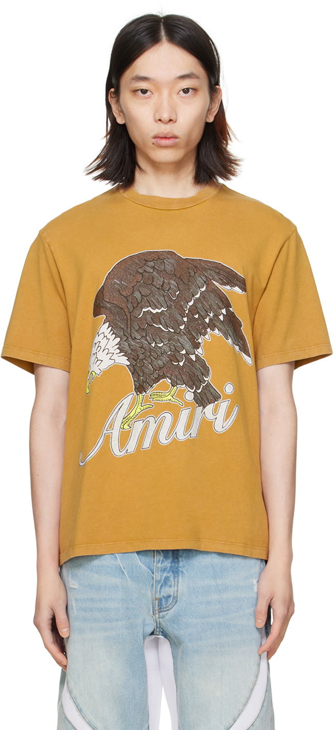 T-shirt AMIRI Eagle T-Shirt Beige | PS24MJG006