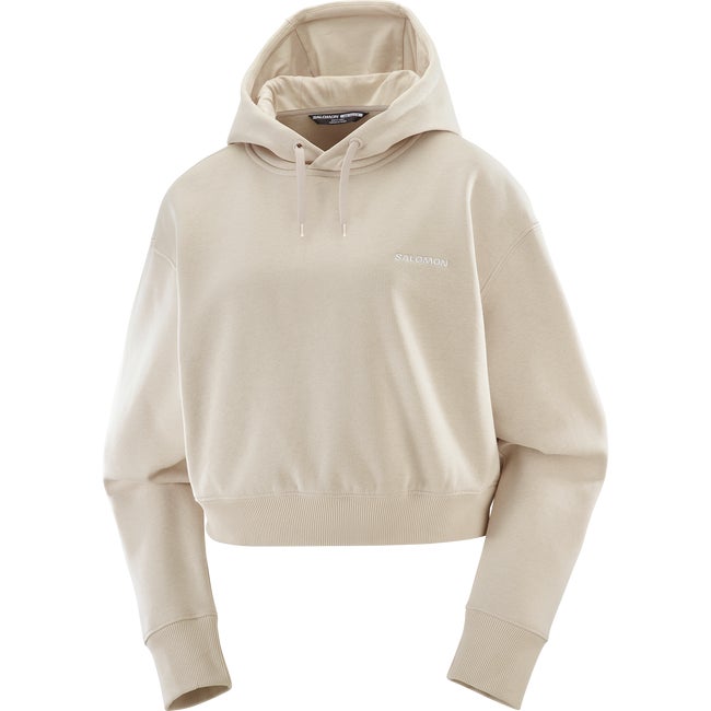Sweatshirt Salomon Cropped Hoodie Beige | LC2522900, 1