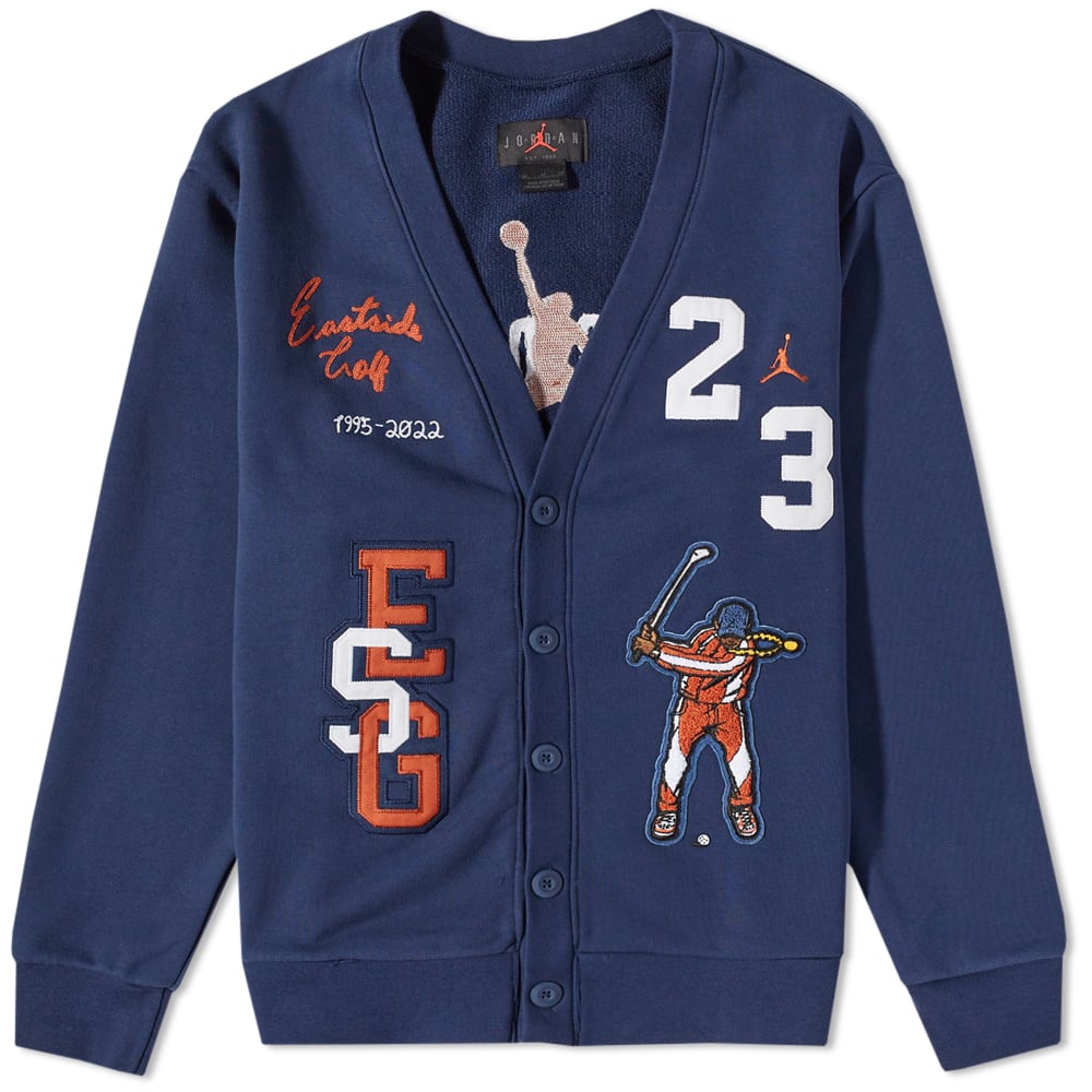 Sweater Jordan x Eastside Golf Cardigan Mørkeblå | DV5430-410, 0