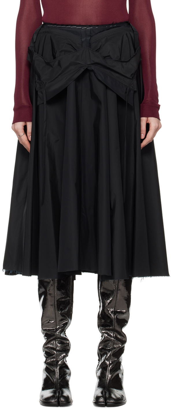 Nederdel Maison Margiela Work-in-Progress Midi Skirt Sort | S51ME0026 M35131