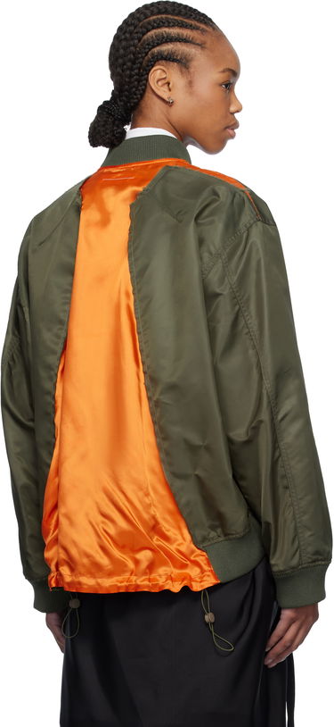 Bomberjakke Maison Margiela MM6 Maison Margiela Spliced Bomber Jacket Grøn | S52AM0315 M35257, 2
