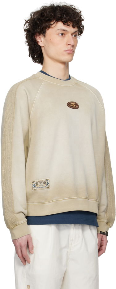 Sweater AAPE by A Bathing Ape AAPE by A Bathing Ape Main Crewneck Sweatshirt Beige | AAPSWMC320XXNBGX, 1