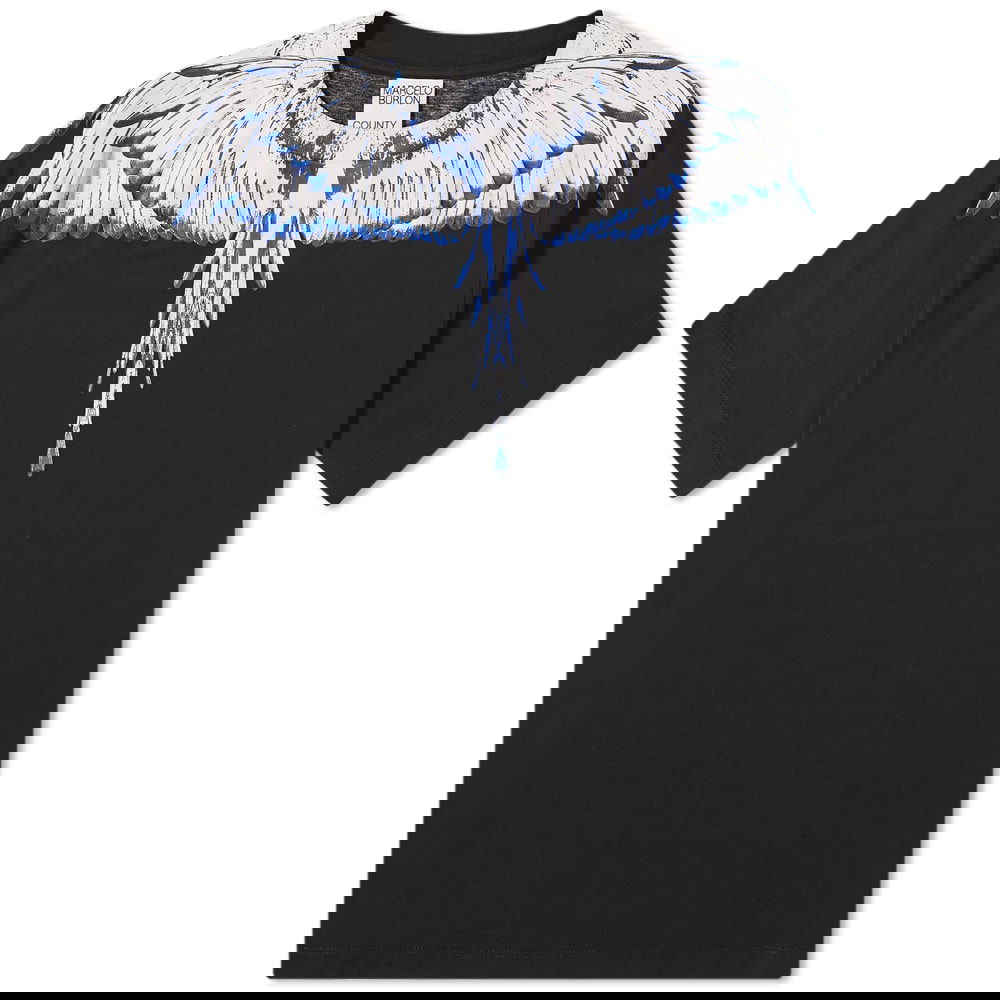 T-shirt Marcelo Burlon Icons Wings Tee Sort | CMAA018C99JER0011001, 0