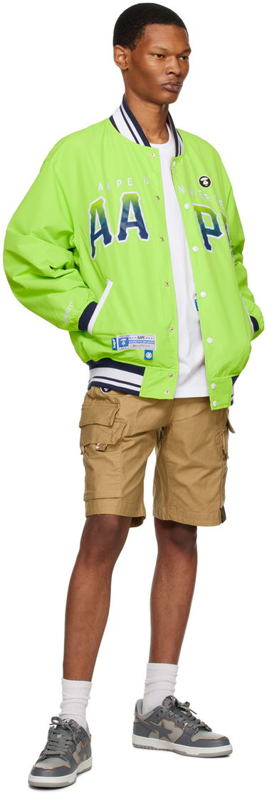Bomberjakke AAPE by A Bathing Ape AAPE by A Bathing Ape Reversible Bomber Jacket Grøn | AAPLJM7581XXKGRN, 4