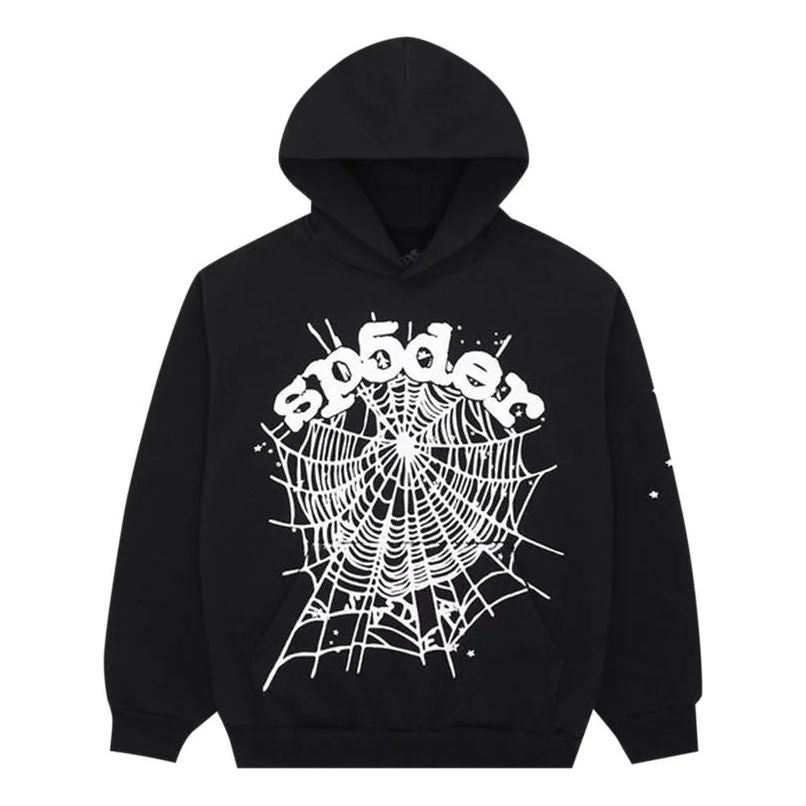 Sweatshirt Sp5der SP5DER OG Web Hoodie Sort | SP5D0125