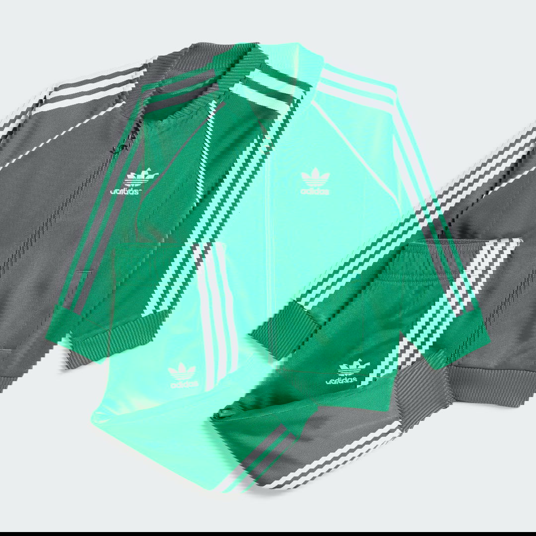 Træningsdragt adidas Performance Adicolor SST Tracksuit Grøn | IX5176, 0