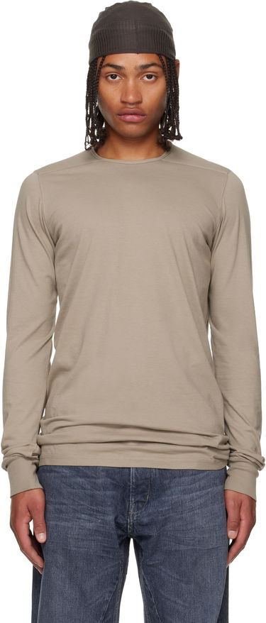 T-shirt Rick Owens DRKSHDW Concordians Level LS T-shirt Beige | DU02E7260 RN, 0