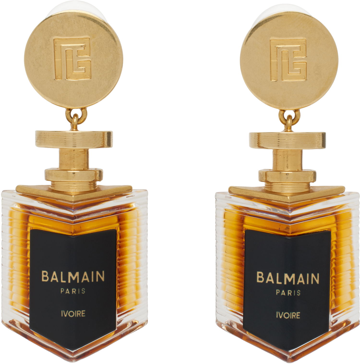 Øreringe Balmain Balmain Perfume Clip-on Earrings Metalisk | EN0XI492KBXI, 0