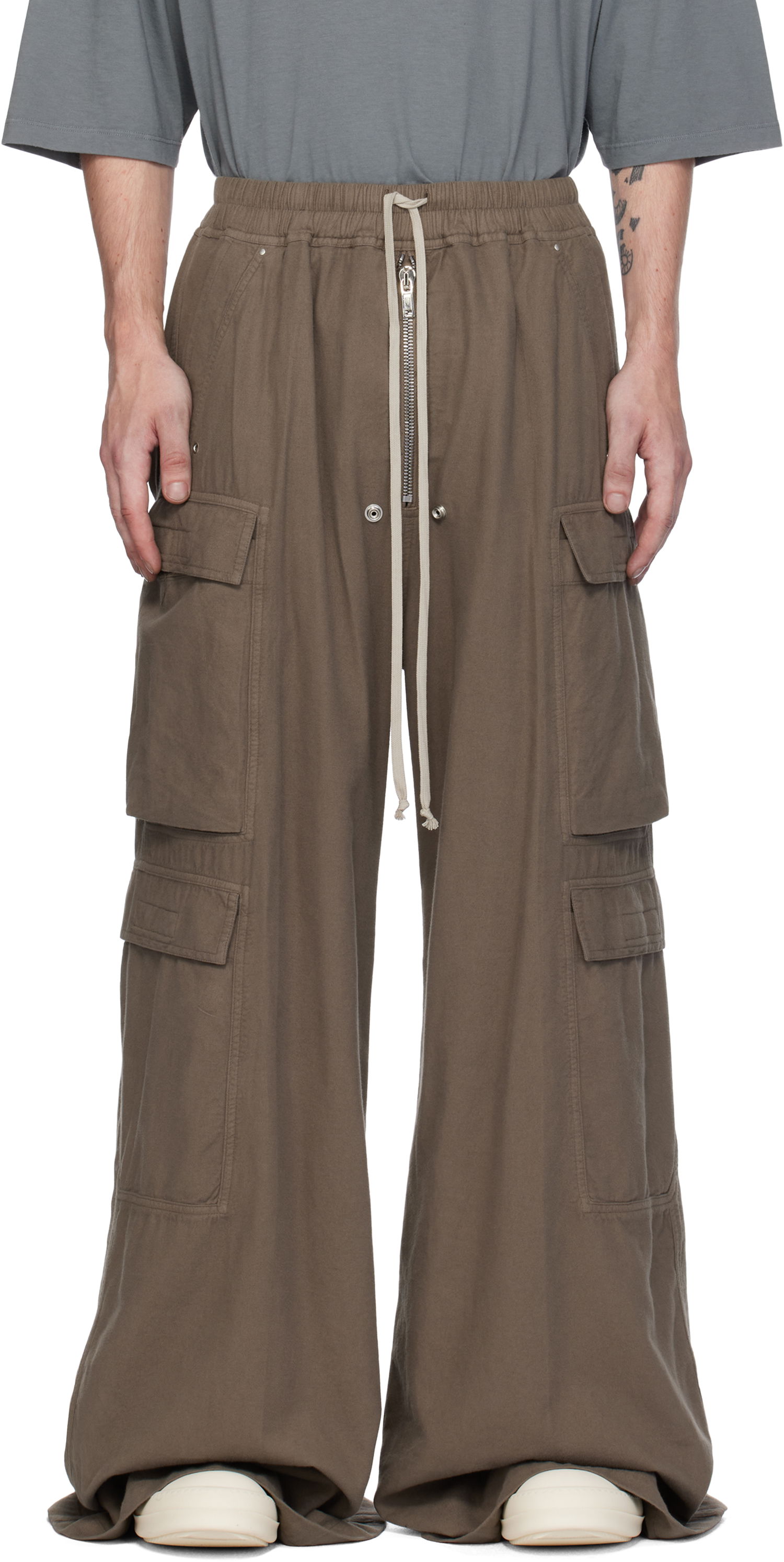 Cargo bukser Rick Owens Cargo Pants Double Jumbo Belas Grøn | DU02D2398 CFL, 0