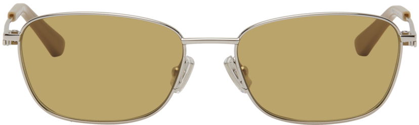Solbriller Bottega Veneta Rectangular Sunglasses Grå | BV1300S-004