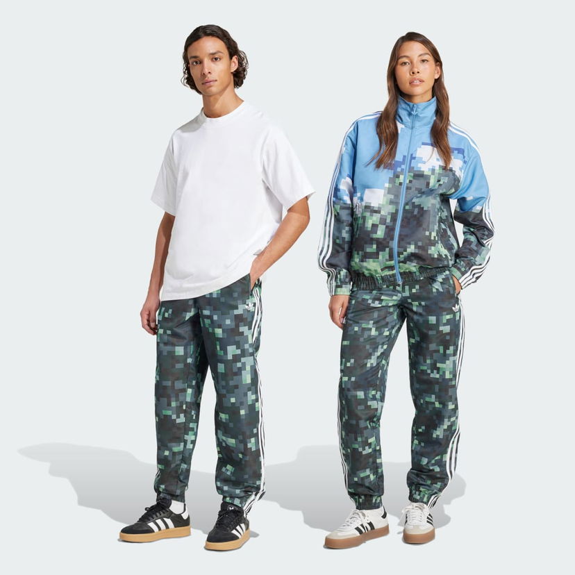 Træningsdragt adidas Originals Originals x Minecraft Pixelated Camo Track Pants Grøn | JZ9922