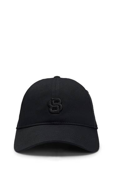 Kasket BOSS Cap with Embroidered Monogram Sort | 50533348