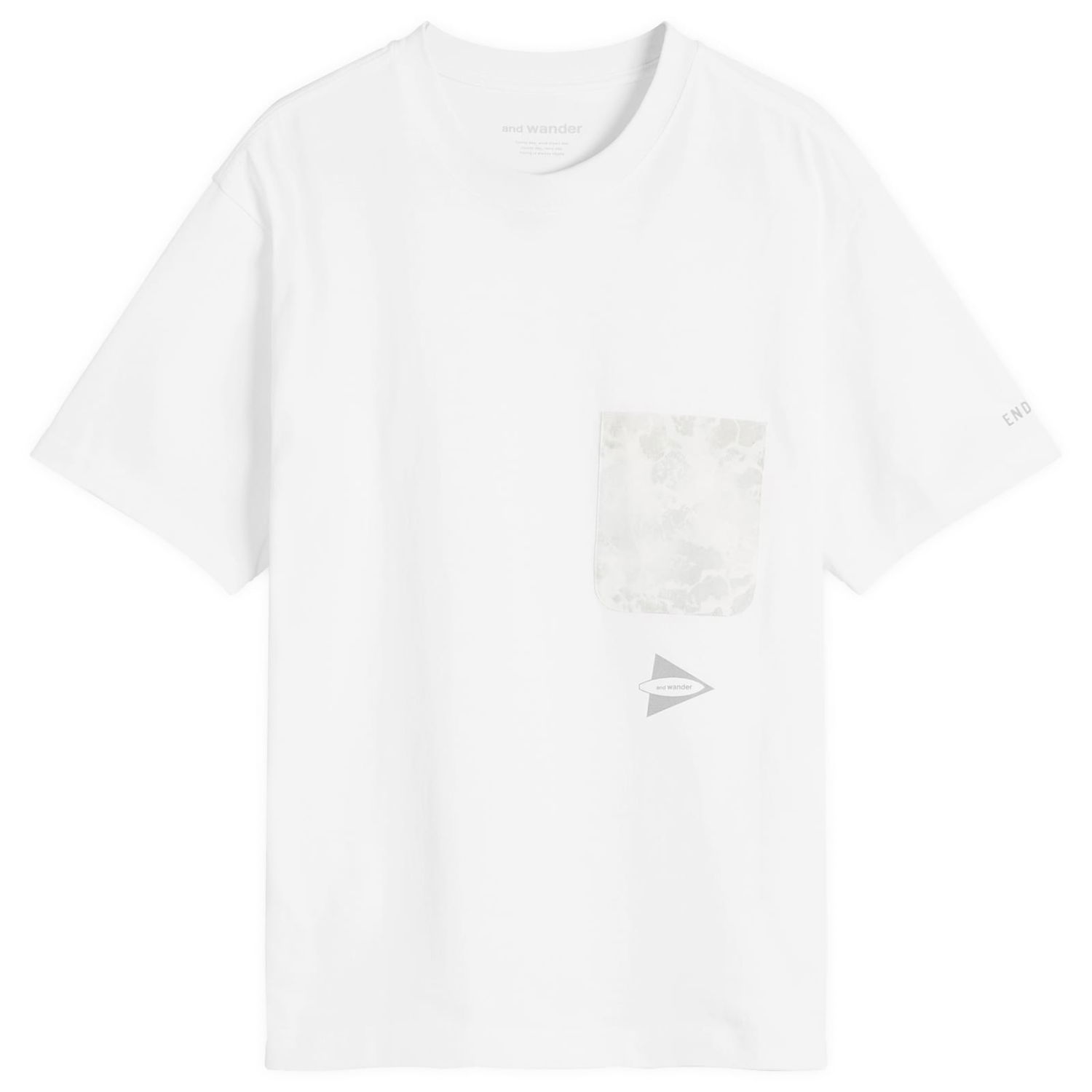 T-shirt and wander and wander Print Pocket T-Shirt, Size Large Hvid | 5745184526-030, 1
