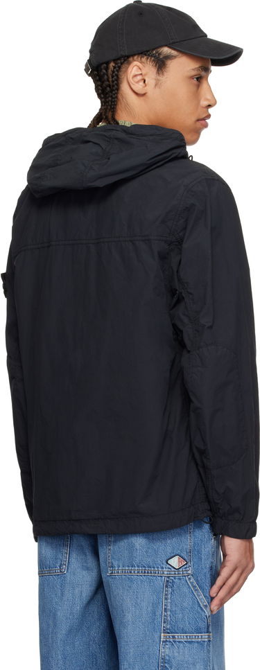 Vindjakke Stone Island Stone Island Nylon Ghost Jacket Sort | K1S15 4100032 S00F6, 2