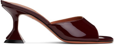 Tilbehør Amina Muaddi Amina Muaddi Lupita 70 Heeled Patent Leather Sandals Bourgogne | LUPITA SLIPPER 70 PATENT, 0