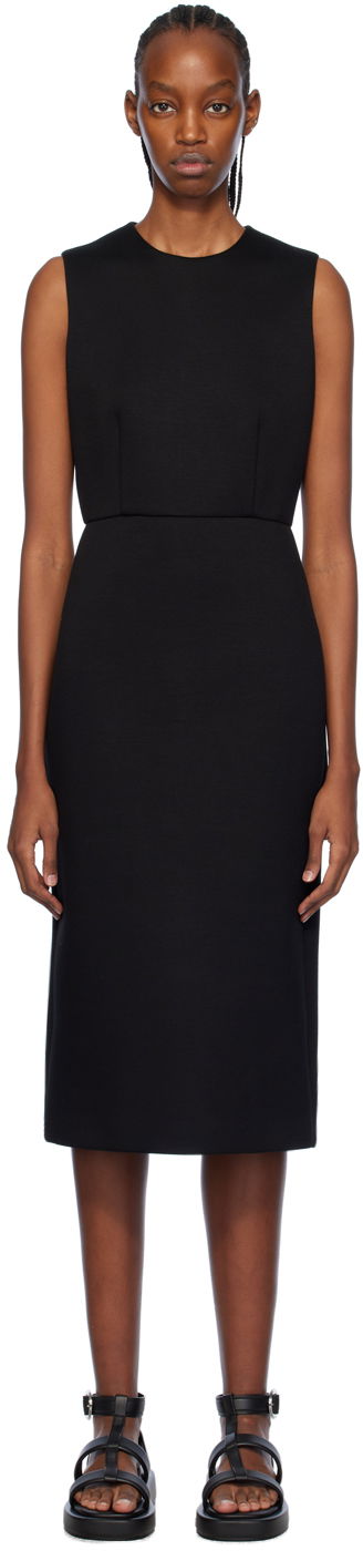 Kjole Max Mara Max Mara Maremar Sleeveless Midi Dress Sort | 2419621021600 MM13074