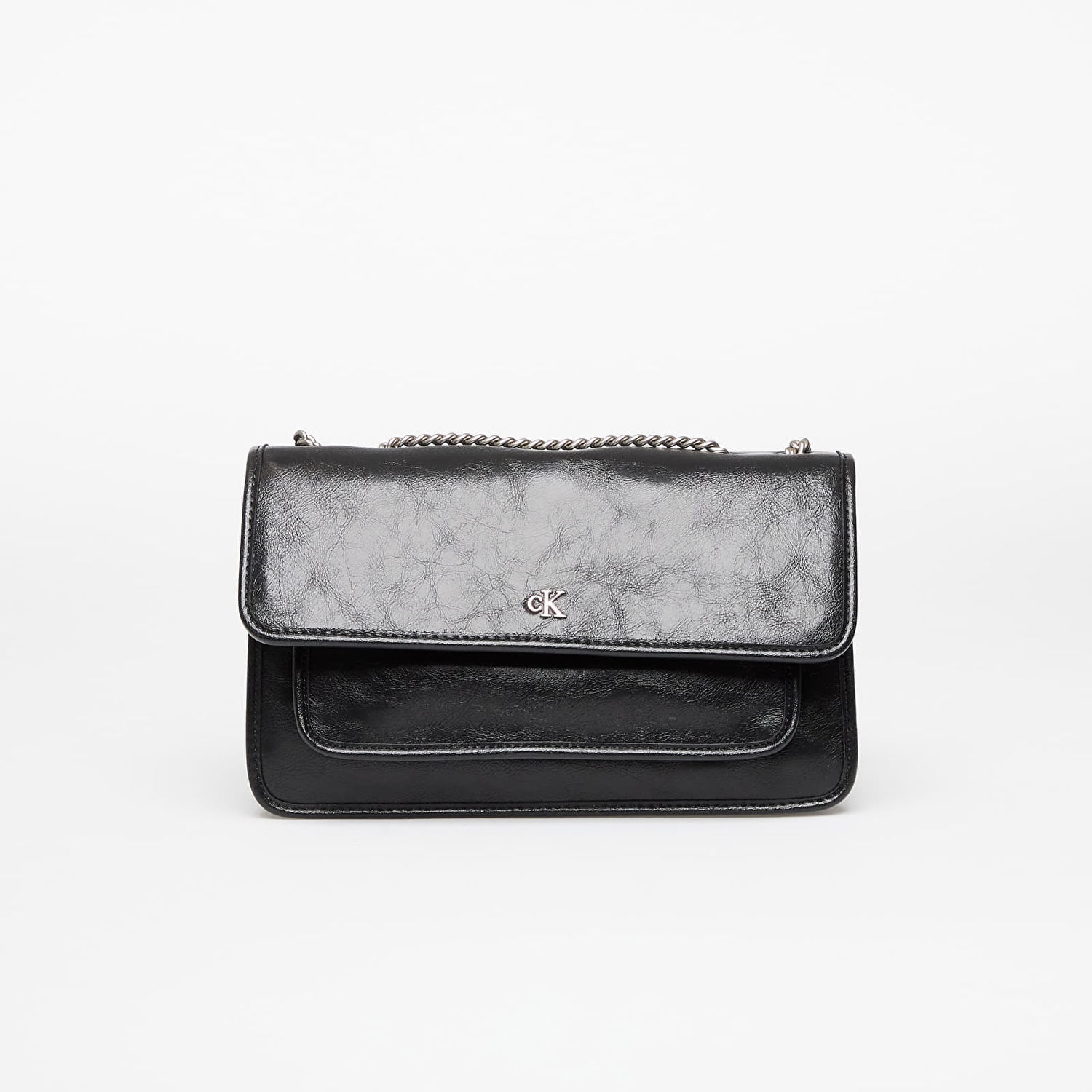 Skuldertaske CALVIN KLEIN Calvin Klein Jeans Chain Flap Bag Sort | LV04K3084G UB1, 0