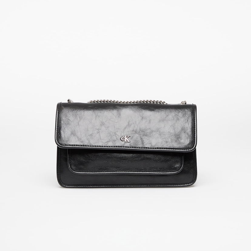 Skuldertaske CALVIN KLEIN Calvin Klein Jeans Chain Flap Bag Sort | LV04K3084G UB1