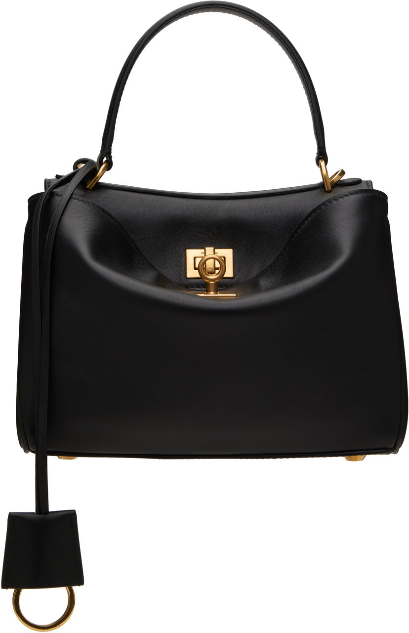 Håndtaske Balenciaga Mini Leather Handbag Sort | 795456 2AA4V