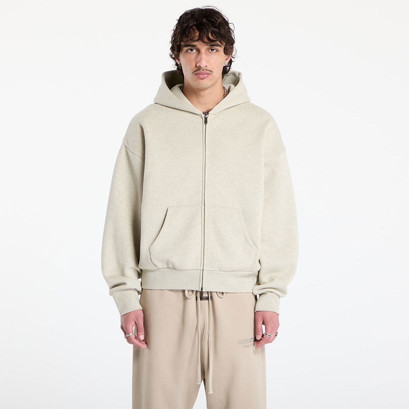 Sweatshirt Fear of God Fear of God Essentials Classic Full Zip Hoodie XXS Beige | 192SP254782F-969