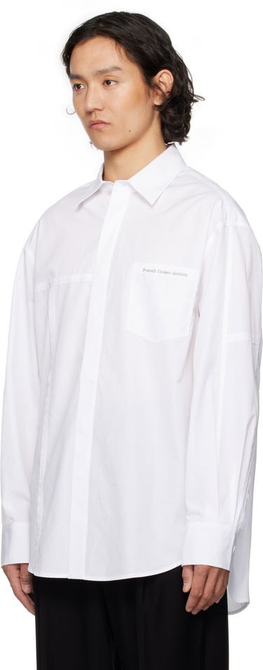 Skjorte Feng Chen Wang Feng Chen Wang Paneled Shirt Hvid | FUS19SR21, 3
