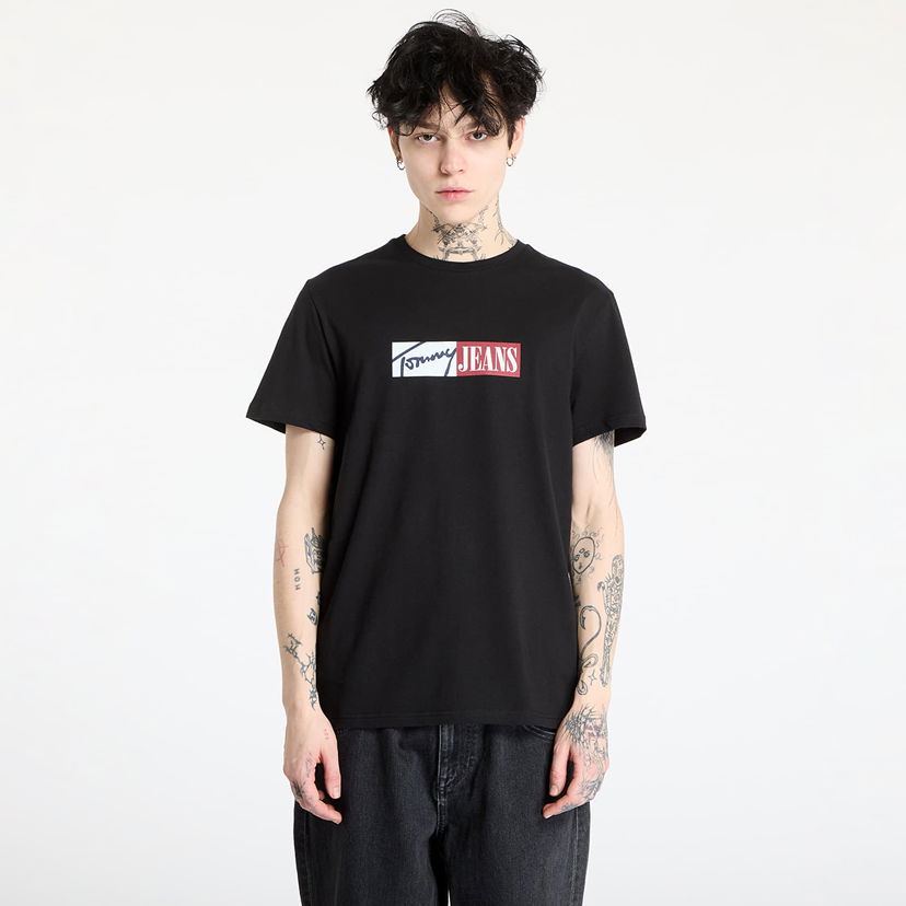 T-shirt Tommy Hilfiger Tommy Jeans Slim Graphic Tee Sort | DM0DM20365 BDS