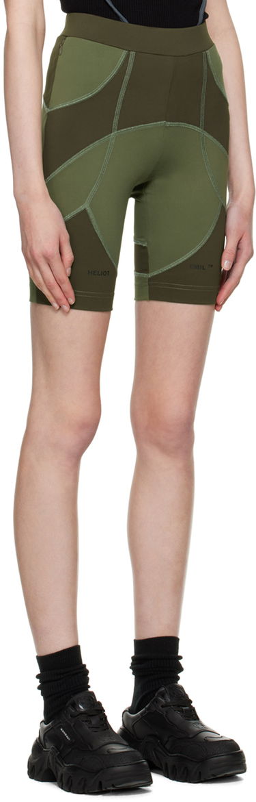Leggings HELIOT EMIL Exclusive Khaki Training Bike Shorts Grøn | SSN_W_10_049_WO20, 1