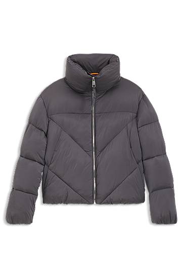 Puffer jakke BOSS Lustrous Puffer Jacket Grå | 50548035