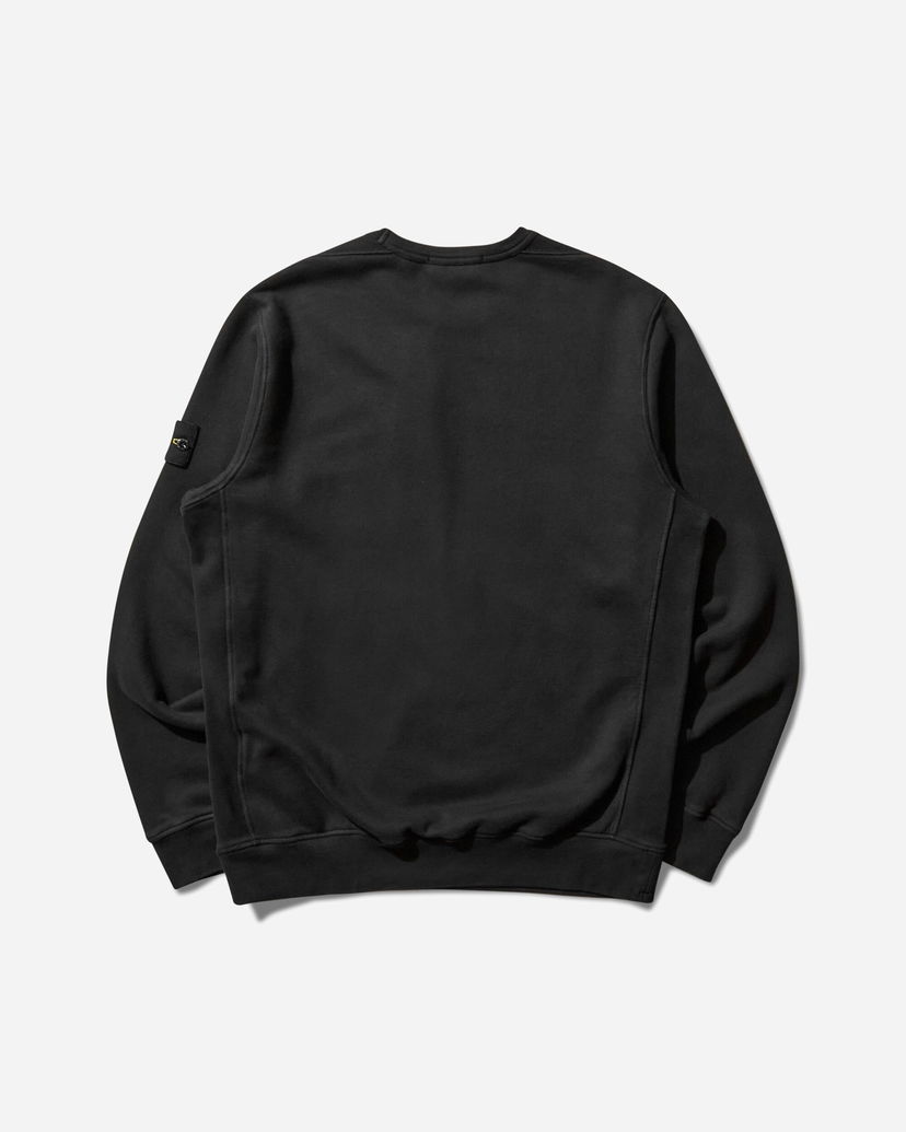 Sweater Stone Island Garment Dyed Crewneck Sweatshirt Sort | K2S15-6100028-S0A20 V0029
