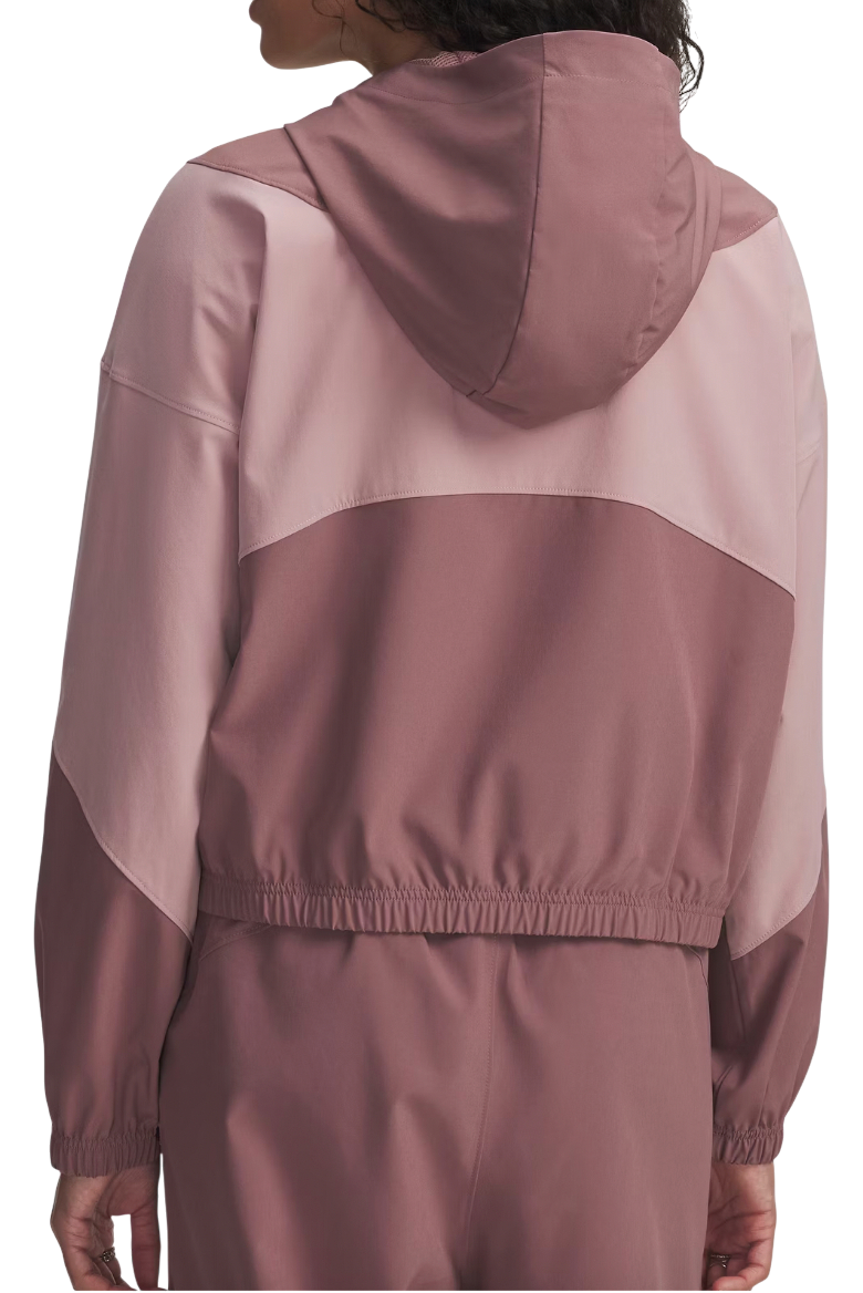 Vindjakke Under Armour Rival Woven Color-Block Full-Zip Hooded Jacket Lyserød | 6004849-651, 1