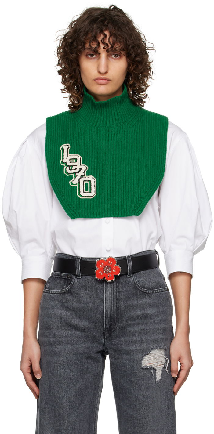 Tørklæde KENZO College Patch Stole Grøn | FC68CU160KEC, 0