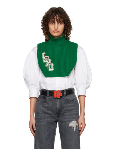 Tørklæde KENZO College Patch Stole Grøn | FC68CU160KEC