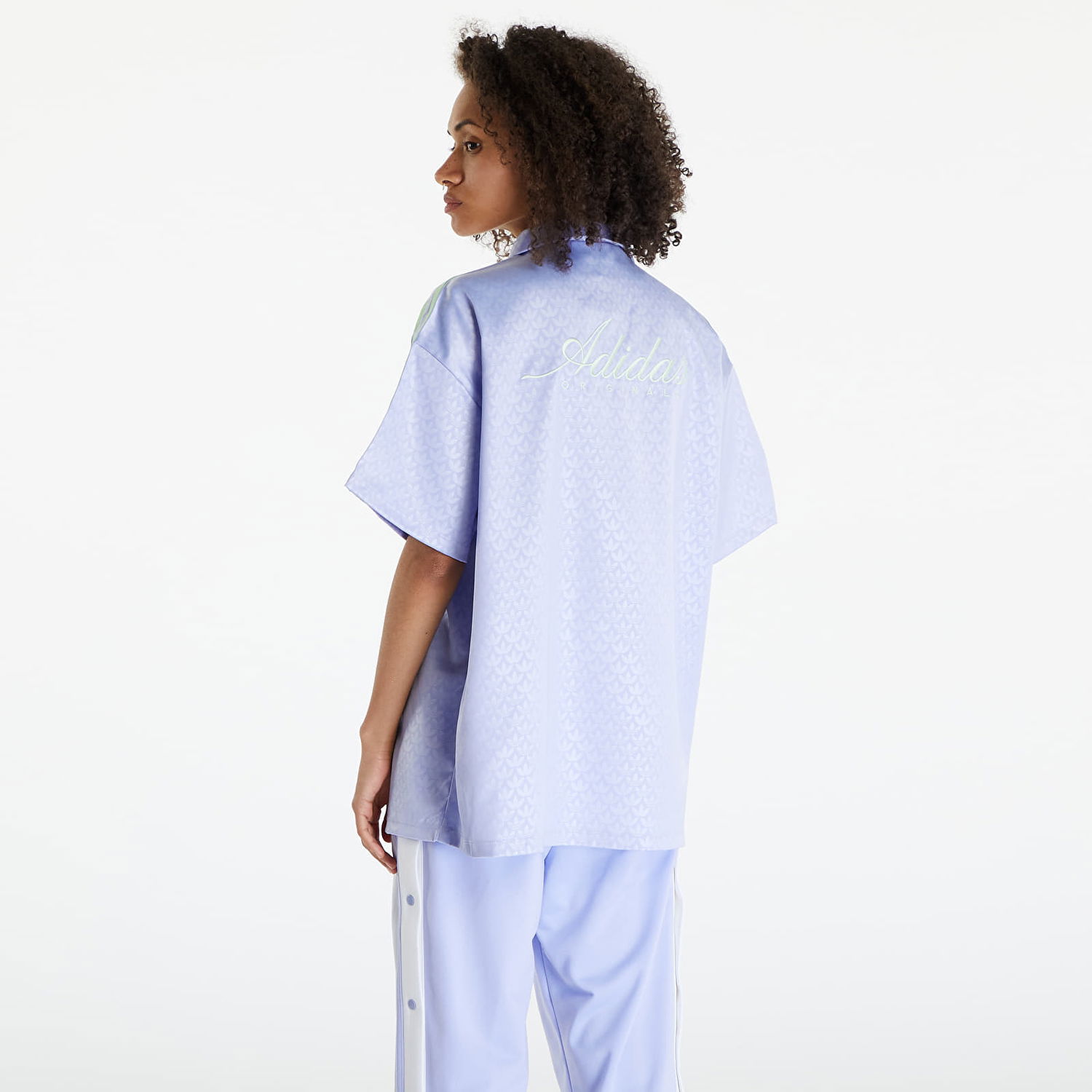 Skjorte adidas Originals Monogram Shirt Violet Tone Blå | IS3849, 1