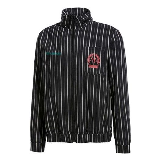 Vindjakke Puma HAN Crossover Stripe Embroidered Woven Jacket Sort | 578246-01