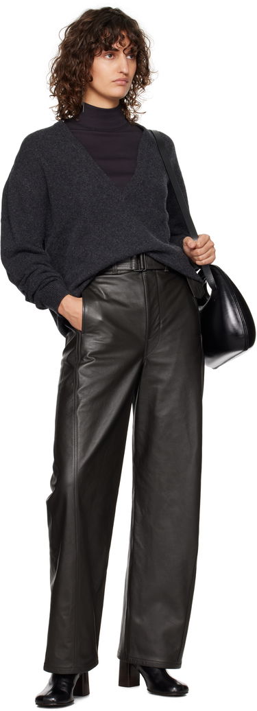 Bukser LEMAIRE Twisted Belted Pants Sort | PA1142 LL0095, 3