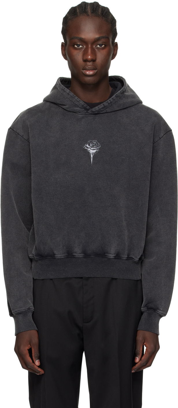 Sweatshirt Han Kjøbenhavn Han Kjobenhavn Rose Hoodie Sort | M-133219