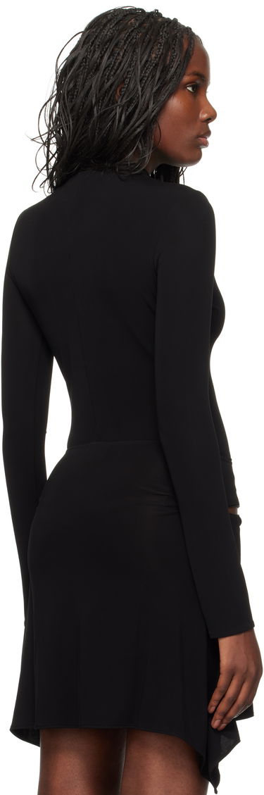 Kjole Courrèges Drop Volcano Jersey Bodysuit Sort | 324JBD095JS0145, 2