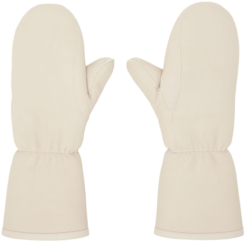Handsker Yves Salomon Merinillo Mittens Beige | 25W25WAA601XXMLCI