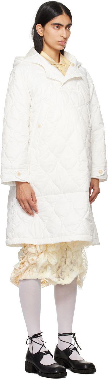 Puffer jakke Comme des Garçons Comme Des Garcons Quilted Hooded Coat Hvid | TN-O013-051, 1