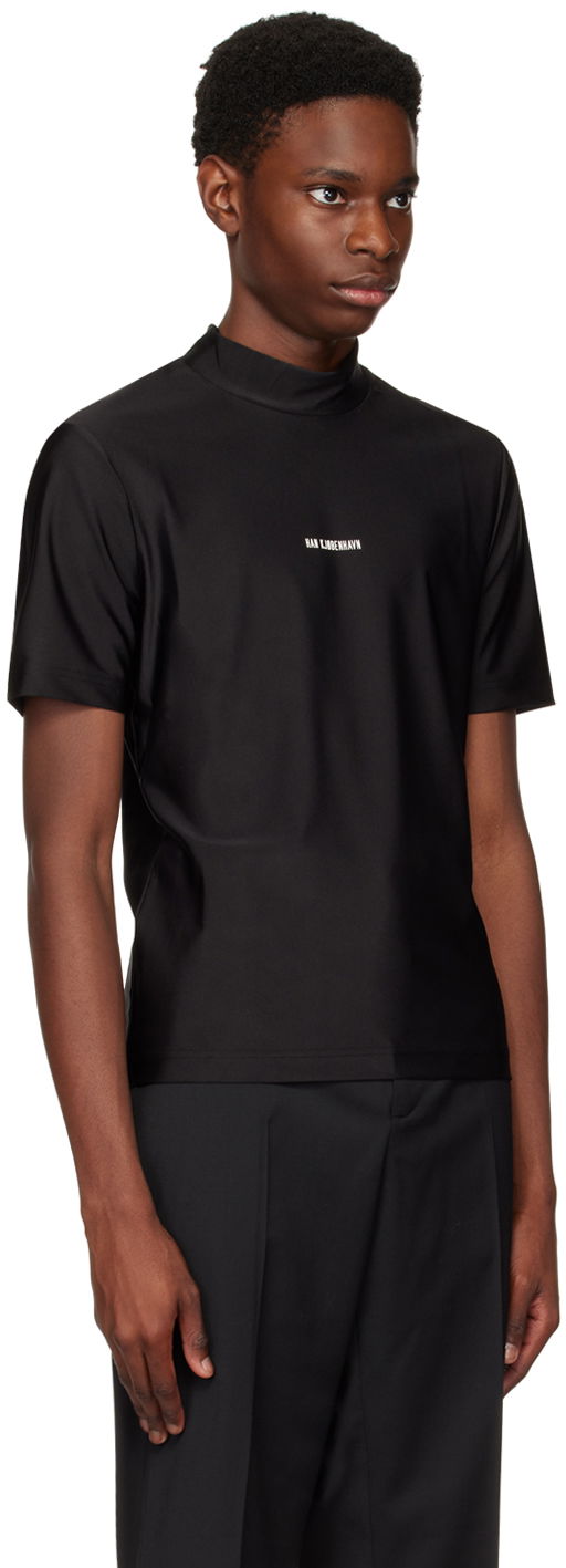 T-shirt Han Kjøbenhavn Mock Turtleneck Sort | M-132625, 1
