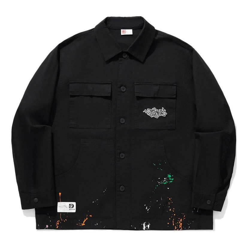 Skjorte Li-Ning Skateboarding Graphic Jacket Sort | AFDU299-2