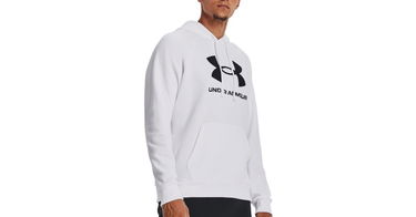 Sweatshirt Under Armour Rival Fleece Hvid | 1379758-100, 1