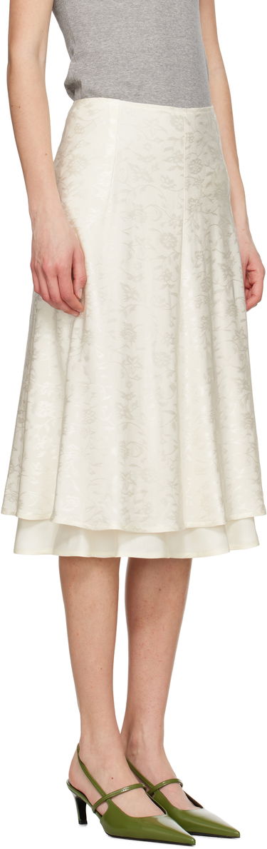 Nederdel Jil Sander Jil Sander A-Line Midi Skirt Hvid | J03MA0226_J20297, 1