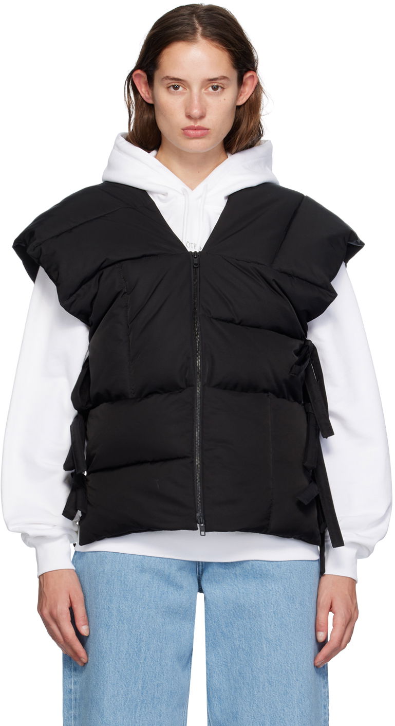 Puffer jakke KENZO Black Paris Sleeveless Puffer Jacket Sort | FE62OU1269CE