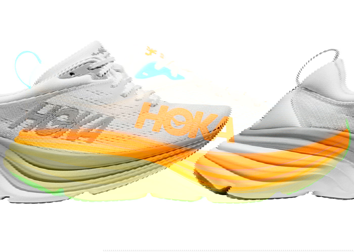 Sneakers og sko Hoka One One Bondi 8 Blanc De Blanc Solar Grå | 1123202-BNCS, 0