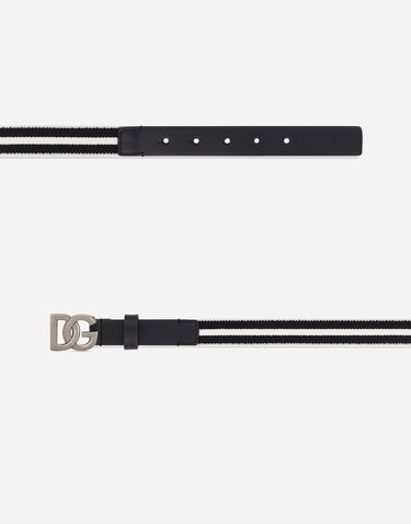 Bælter Dolce & Gabbana Dolce & Gabbana Stretch Belt with DG Logo Flerfarvet | EC0076AS0128D600, 1