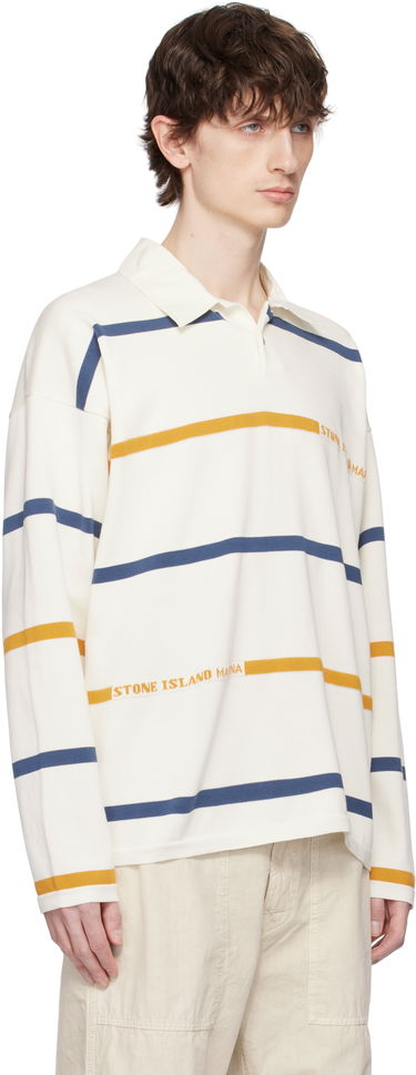 Polo skjorte Stone Island Stone Island Striped Organic Cotton Polo Hvid | K1S15 5100035 S00XB, 1