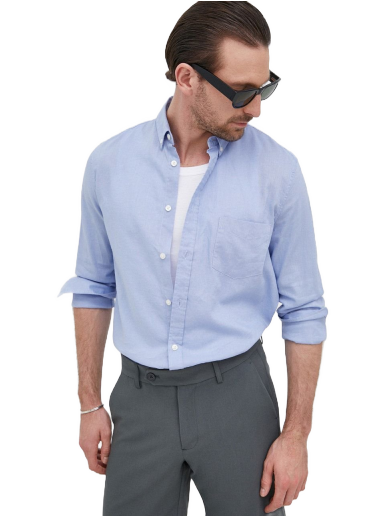 Skjorte Samsoe Samsoe Liam BA Shirt Blå | M20200043