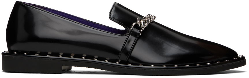 Sneakers og sko Stella McCartney Falabella Chain Loafers Sort | 810298AP0210, 0